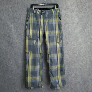 Obermeyer Blue and Yellow Plaid Ski Pants